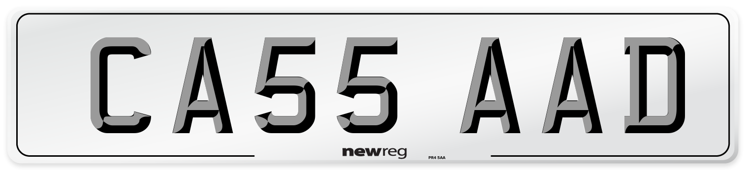 CA55 AAD Number Plate from New Reg
